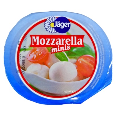 Сир Jager Mozzarella Minis 45% 125г